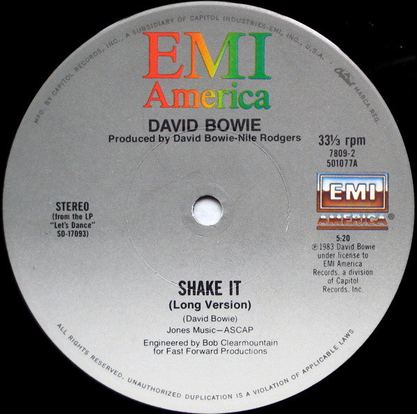 David Bowie - China Girl (Long Version)