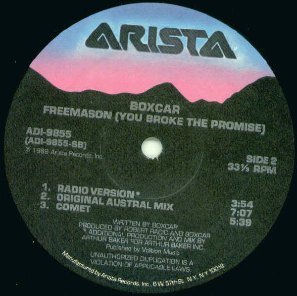 Boxcar - Freemason (You Broke The Promise)
