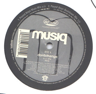 Musiq Soulchild - Dontchange (The Pound Boys Dance Remixes)