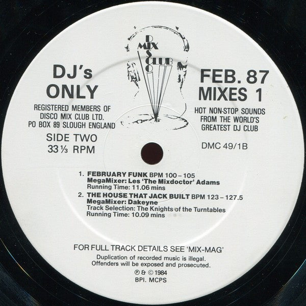 Various - February 87 Mixes 1