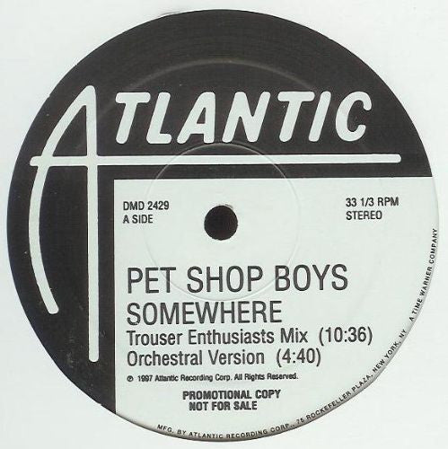 Pet Shop Boys - Somewhere / A Red Letter Day