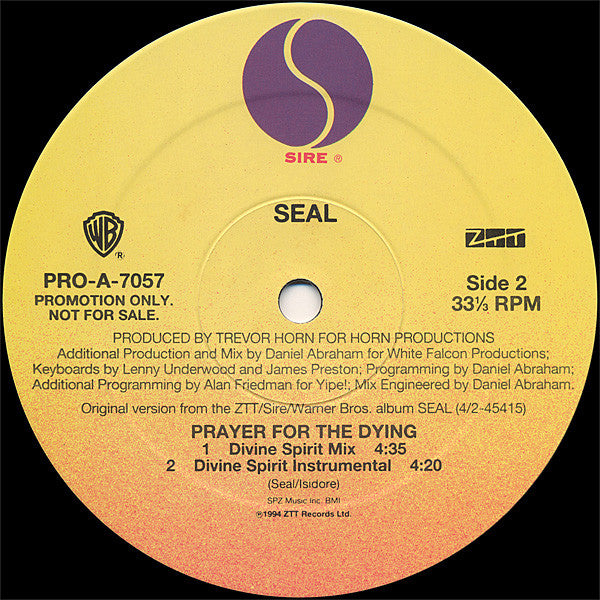 Seal - Prayer For The Dying (New Mixes)