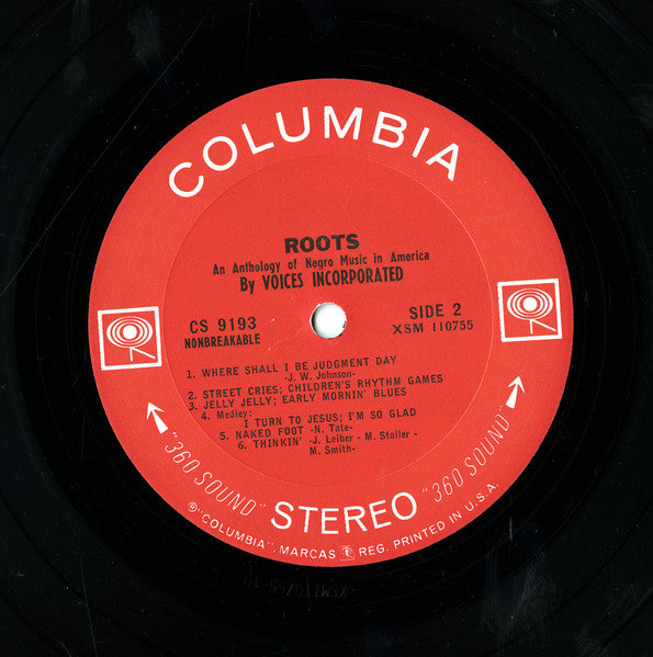 Voices, Incorporated - Roots: An Anthology Of Negro Music In America