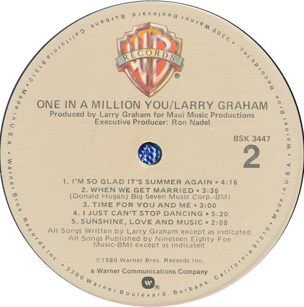 Larry Graham - One In A Million You
