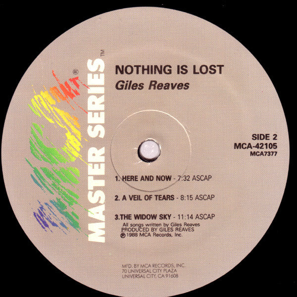 Giles Reaves - Nothing Is Lost