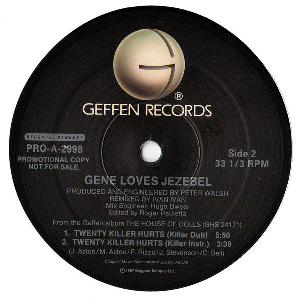 Gene Loves Jezebel - Twenty Killer Hurts