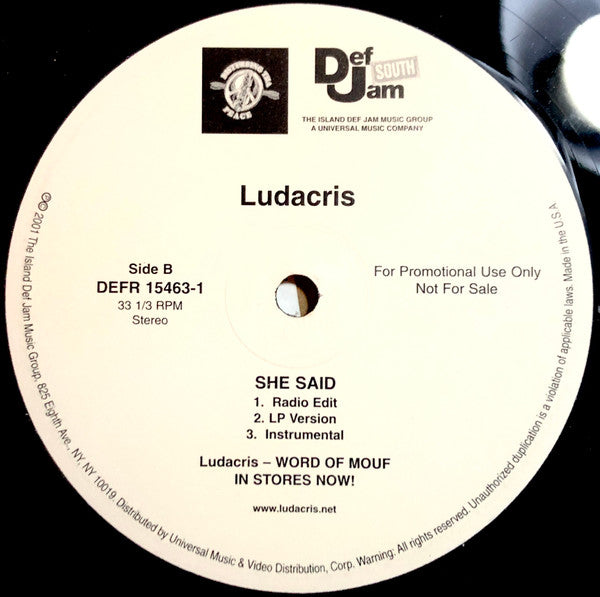 Ludacris - Saturday (Oooh! Ooooh!) / She Said