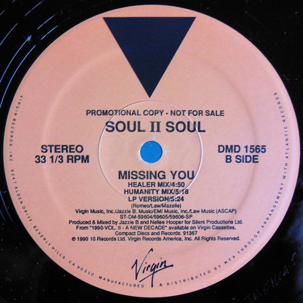 Soul II Soul - Missing You