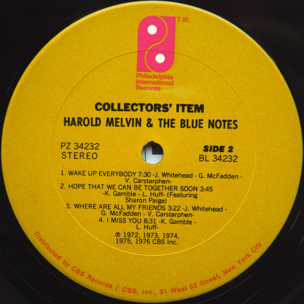 Harold Melvin And The Blue Notes - Collectors' Item
