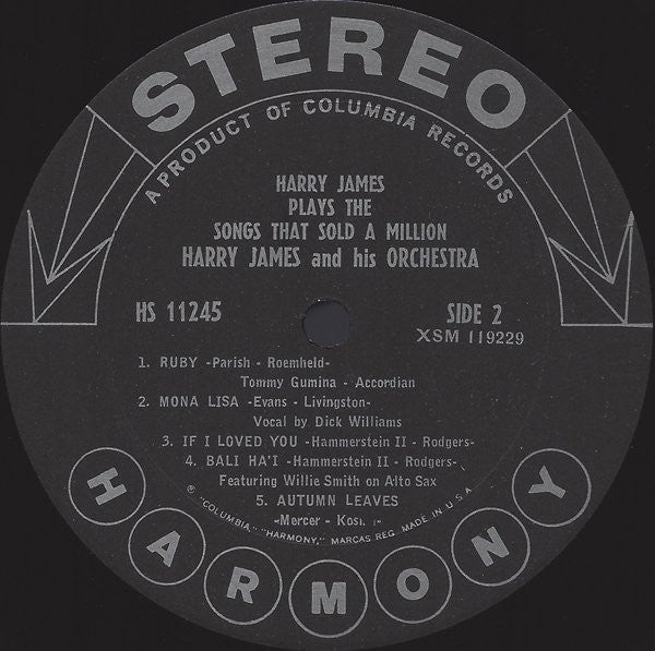 Harry James And His Orchestra - Songs That Sold A Million