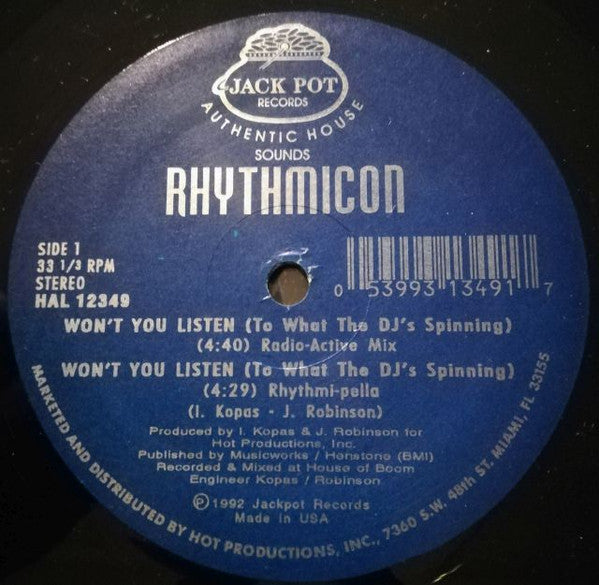Rhythmicon (2) - Won't You Listen