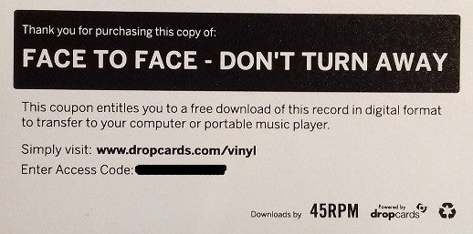 Face To Face - Don't Turn Away