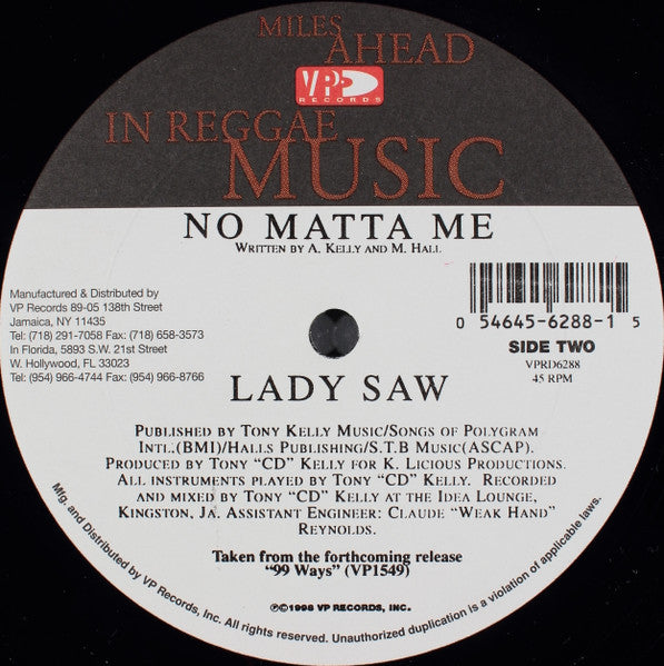 Lady Saw - Oh Yeah / No Matta Me