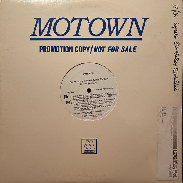 Syreeta - Quick Slick / Out The Box