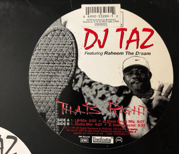 DJ Taz (3) - That's Right