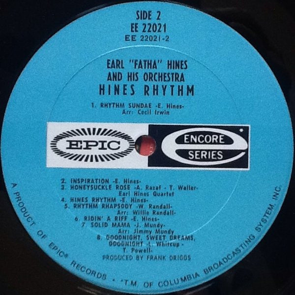 Earl Hines And His Orchestra - Hines Rhythm
