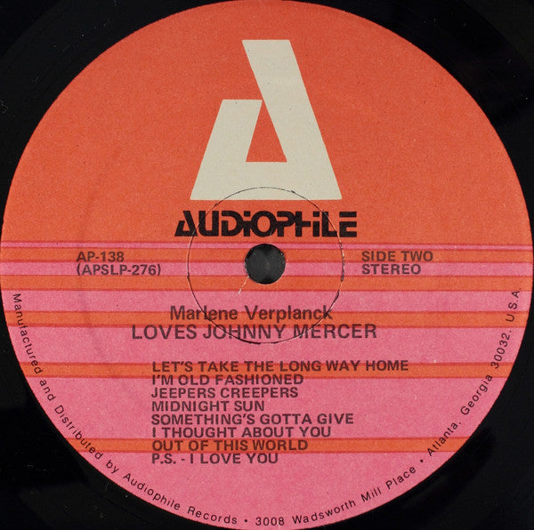 Marlene VerPlanck Loves Johnny Mercer