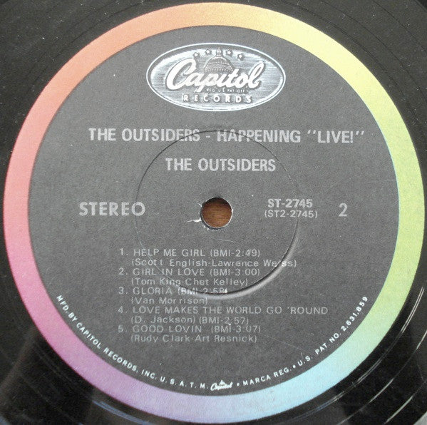 Outsiders , The - Happening 'Live!'