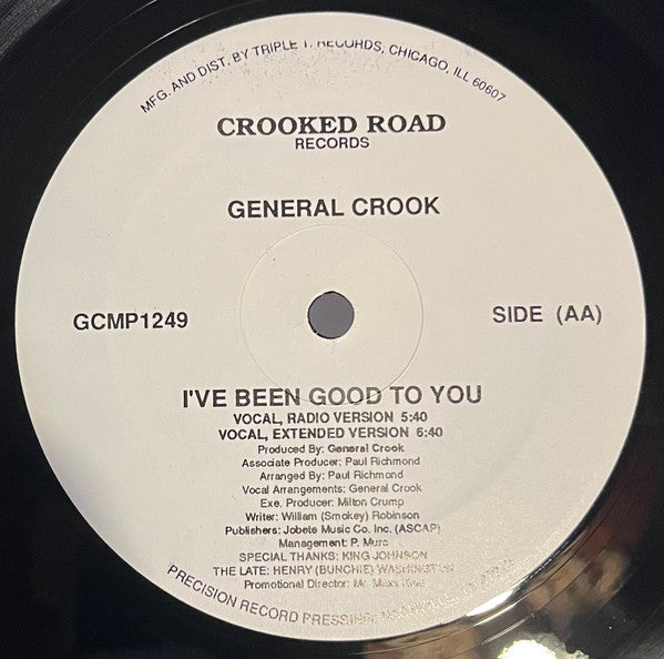 General Crook - In This Thing Called Love / I've Been Good To You