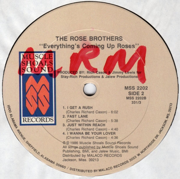 The Rose Brothers - Everything's Coming Up Roses