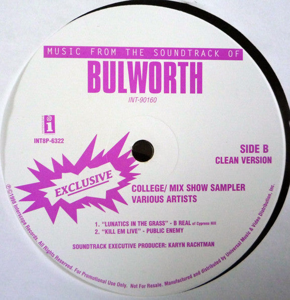 Various - Music From The Soundtrack Of Bulworth College Mix Show Sampler