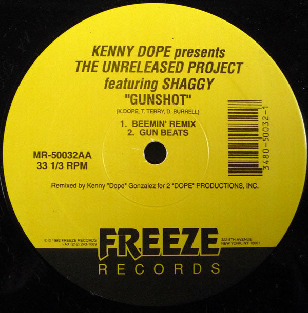 Kenny "Dope" Gonzalez - The Unreleased Project - Gunshot