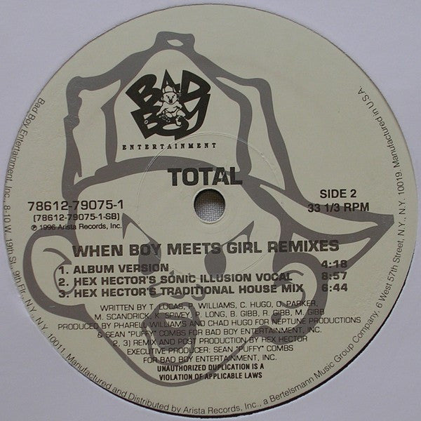 Total - Do You Think About Us & When Boy Meets Girl (Remixes)