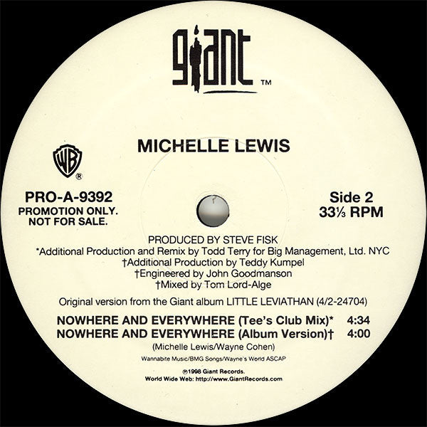 Michelle Lewis - Nowhere And Everywhere