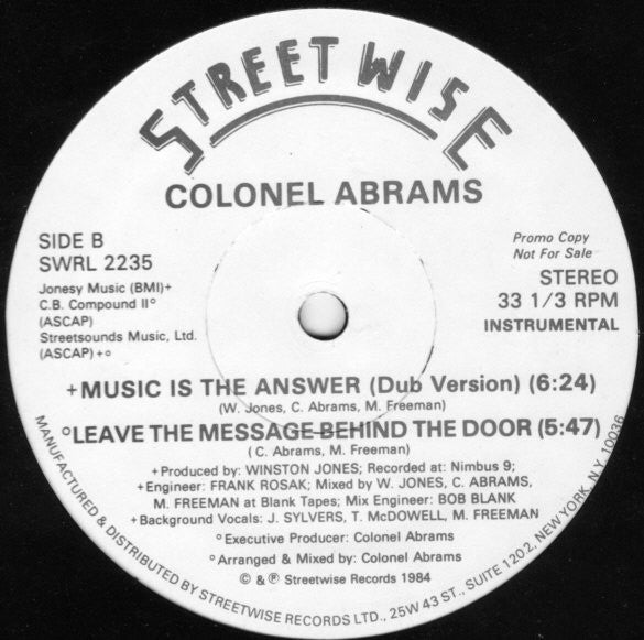 Colonel Abrams - Music Is The Answer