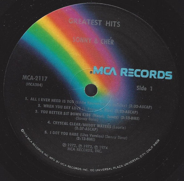 Sonny & Cher - Greatest Hits