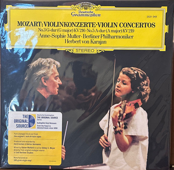 Wolfgang Amadeus Mozart - Violinkonzerte = Violin Concertos (No.3 G-dur = G Major KV 216 · No.5 A-dur = A Major KV 219)