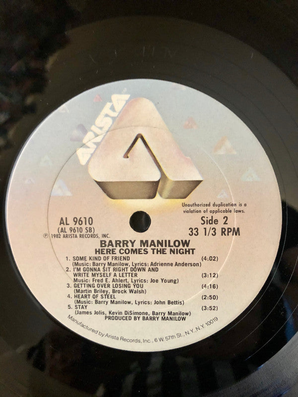 Barry Manilow - Here Comes The Night