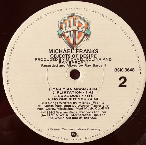 Michael Franks - Objects Of Desire
