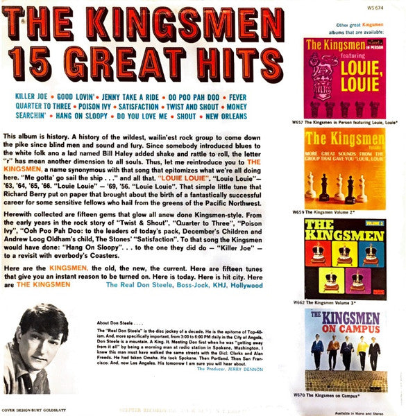 The Kingsmen - 15 Great Hits