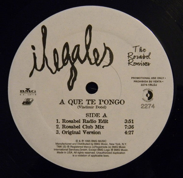 Ilegales - A Que Te Pongo (The Rosabel Remixes)