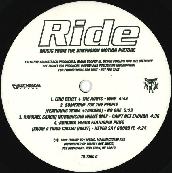 Various - Ride (Music From The Dimension Motion Picture)