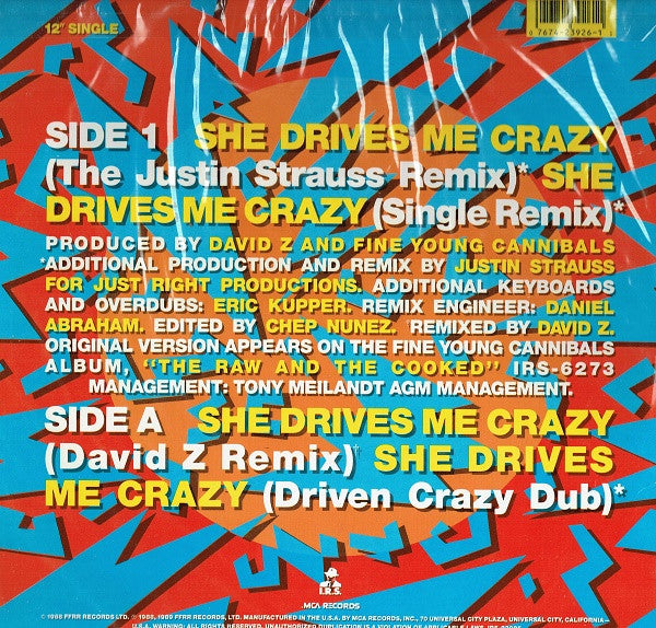Fine Young Cannibals - She Drives Me Crazy