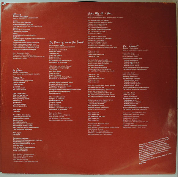 Carly Simon - Come Upstairs