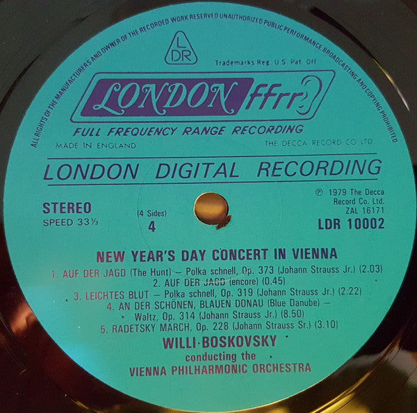 Wiener Philharmoniker - New Year's In Vienna! (The Blue Danube And Other Favorites)