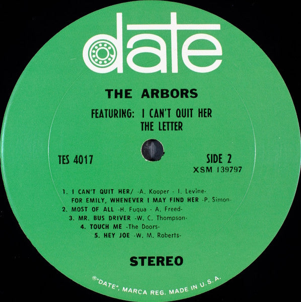The Arbors - Featuring: I Can't Quit Her - The Letter