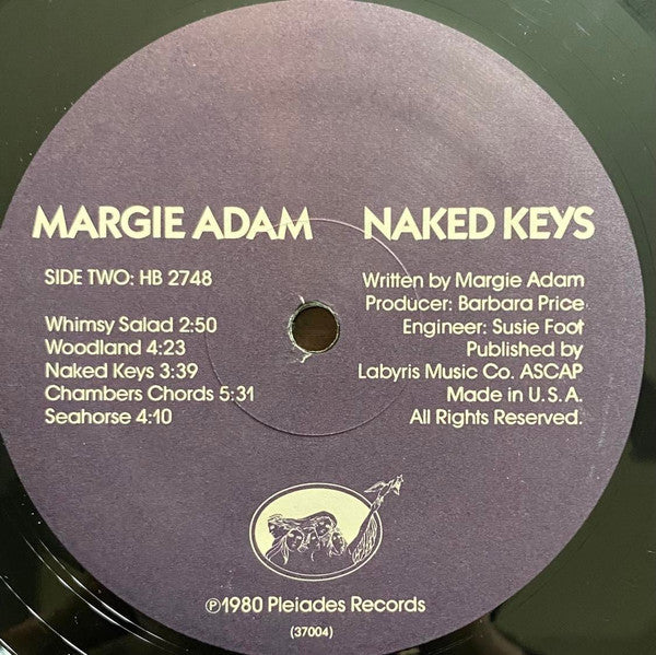 Margie Adam - Naked Keys: Solo Piano Performances