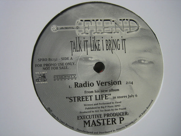 Fiend (2) - Talk It Like I Bring It