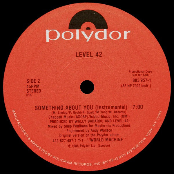 Level 42 - Something About You (Remix)