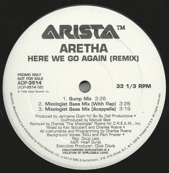 Aretha Franklin - Here We Go Again (Remix)