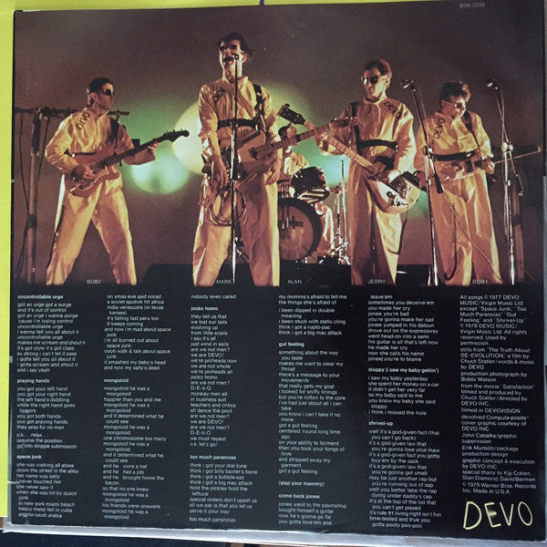 Q: Are We Not Men? A: We Are Devo!