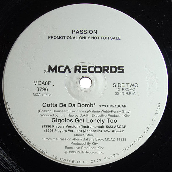 Passion - Gigolos Get Lonely Too (1996 Players Version)