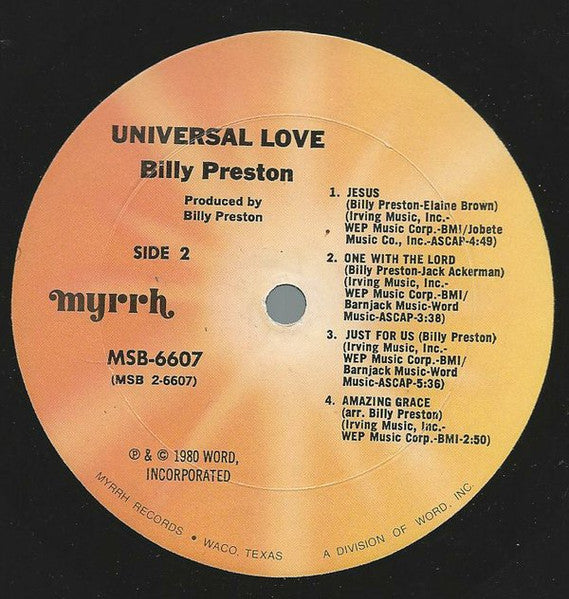 Billy Preston - Universal Love