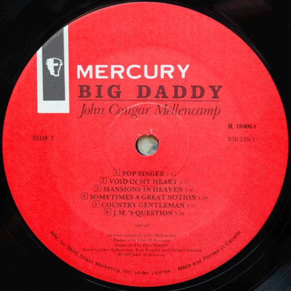 John Cougar Mellencamp - Big Daddy