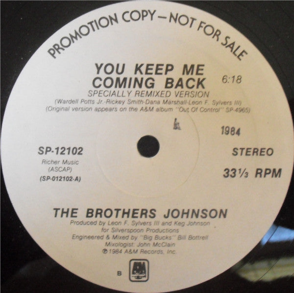 Brothers Johnson - You Keep Me Coming Back