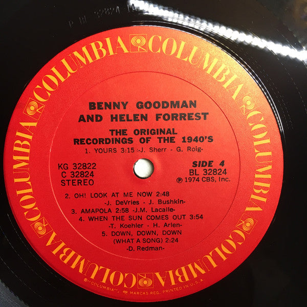 Benny Goodman - The Original Recordings Of The 1940's